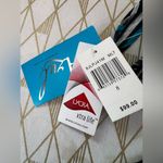 Azul NWT Blue and Green One Piece Flutter Skirt Swimsuit Tropical Print Size 8 Photo 5