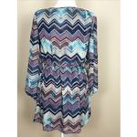 Speecklers Retro Dress with Teal and Purple Chevron Pattern Women's Size Medium Photo 1