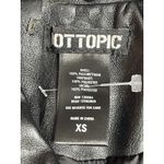 Hot Topic Hot‎ Topic Black Moto Vest XS Faux Leather Asymmetrical Bad Kitty C-0083 Photo 3