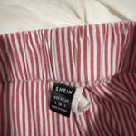 SheIn Red Striped Shorts Photo 1