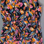 French Connection  Size M Boho Midi Dress Tiered Sleeveless Fall Floral Print Photo 5