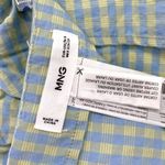 Mango MNG Gingham Side Ruched Mini Skirt Photo 7