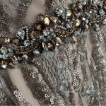 Mac Duggal Embellished Long Sleeve Plunge Neck Gown 79358 Gold Formal 16 Photo 14