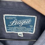 League Cape May Graphic Sweatshirt Navy Blue Vintage Washed Fleece M Size M Photo 2