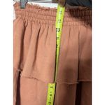 Aerie  Hoodie Mini Skirt Ruffled Rust Orange Size Extra Small 100% Cotton Photo 4