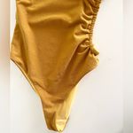One Piece Jade swim swimsuit asymmetrical mustard yellow XS new Photo 1