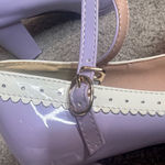Women’s Purple Chunky Heel Mary Jane Pumps Cute Bow Round Toe Size 8 NEW Purple Photo 15