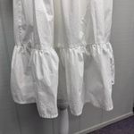 Banana Republic White Empire Waist Babydoll Mini Dress Short Puff Sleeves Ruffle Photo 2