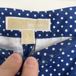 Michael Kors Michael By  NWOT Blue & White Polka Dot Ankle Pants Size 2 Photo 3