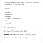 Talbots Linen Embroidered Scalloped Shift Dress Photo 2