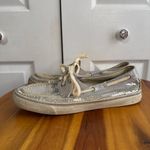 Sperry  top sided Bahama silver sequins boat shoes size 9 Photo 2