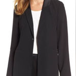 Eileen Fisher  Black Stretch Ponte Blazer Jacket Size XL Office Career Viscose Photo 0