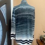 RVCA  gray black striped open cardigan Photo 2
