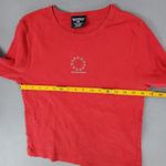 Polo Jeans Company Ralph Lauren Red Long Sleeve Crew Neck T Shirt Women's Size L Size L Photo 3