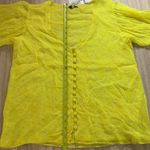 Karina Grimaldi New  Chelsea Print Top Blouse Medium Yellow Photo 11