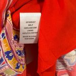 Gilner Farrar paisley mini dress small Red Photo 3