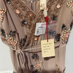 Raga  Embroidered Mini Dress - Brown and Pink Photo 3