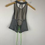 Free People Movement Lace Up Halter Neck Sport Crop Top Tank Women’s Sz XS Gray Photo 4