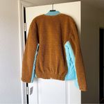 Free People Jacket Rivington Sherpa Oversized Fleece Winter Amber Combo S NWT Photo 3