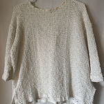 Tapemeasure brand White crochet Open Knit Textured Sweater Med Photo 0