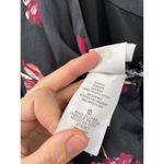 Nicholas Black Floral Printed Silk Tiered Long Sleeve Maxi Dress Size 8 Photo 98