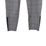Betabrand  Black White Plaid Cigarette Dress Yoga Pants Sz L Long Photo 3