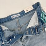 YMI Jeans NWT Women's Distressed High Rise Mom Shorts Blue Light Wash Size 7/28 Photo 3