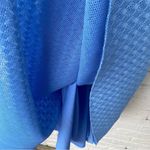 Maje Blue Lace Reglisse Ruffled Cold Shoulder Dress size L Cottagecore Milkmaid Photo 9