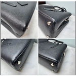 Kate Spade  Black Leather Margaux Satchel Tote with Crossbody Strap Photo 5