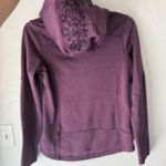 Mondetta  Jacket Womens Medium Purple Full Zip Hoodie Embroidered Hood Activewear Photo 5