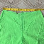 Catalina Vintage  Neon Lime Green Windbreaker Zip Front Swim Surf Shorts SMALL Photo 3