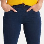 Betabrand Straight Leg 4-Pocket Yoga Denim Dark Indigo Large Petite Photo 2