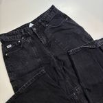 Ragged Priest Jeans Black Denim Wide Leg Panel Y2K Grunge Baggy Pants Womens 24‎ Photo 2