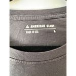 American Giant Black Crewneck Short Sleeve Lightweight Cotton Tee Womens Large Photo 3