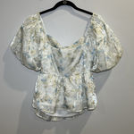 Altar'd State Altar’d State Penny Floral Babydoll Top Size XL‎ Puff Sleeve Cottage Core Blouse Photo 0