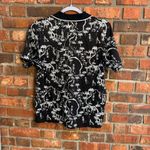 Coral Bay Golf womens golf printed polo shirt black and white large Photo 3