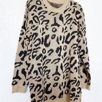 Amazon PRETTYGARDEN Crewneck Long Length Leopard Cheetah Print Sweater Small Photo 3