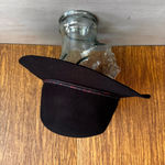 True Religion  Womens Wool Black Wide Brim Fedora Homburg Hat‎ Classic Chic 22” Photo 3
