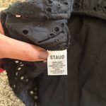 STAUD NWT  Mini Hyacinth Dress In Black Eyelet Size Medium Photo 6