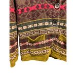 Eddie Bauer  Southwestern Print Button Front Cardigan Beige Size S Boho Fall Cozy Photo 8