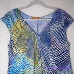 Jams World New! Hibiki V neck shift dress honolulu Hawaii, size M Photo 2