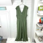 Old Navy  Green Casual Stretch Wide Leg Jumpsuit Size XL Photo 2
