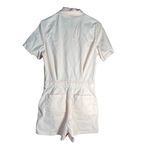 Levi's  Romper Womens Size‎ Small Light Pink Short Sleeve Tie Waist Button Front Photo 6