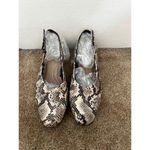 Clarks NWOB Slingback Ultimate Comfort Snakeskin Print Heels Flats Size 9.5 Photo 1
