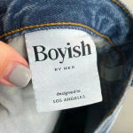 Boyish  Medium Wash The Quincy Split Cropped Straight Leg Jean Photo 8