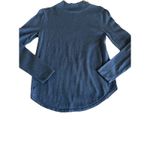 Jeanne pierre  Sweater Size Small Shoulder Button Cotton Blue Photo 2