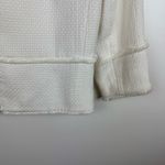 T Tahari Womens White Basketweave Tweed Jacket Sz XS Office Neutral Career Photo 3