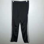 Adidas black white striped athletic pants Photo 2