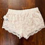 Forever 21 short knit blush lace, lined short, size M, NWT Photo 1