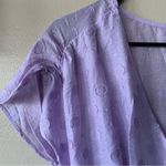 ZARA NWT Cap Sleeved Lightweight Flowy V-Neck Draped Purple Maxi Dress Size XS Photo 3